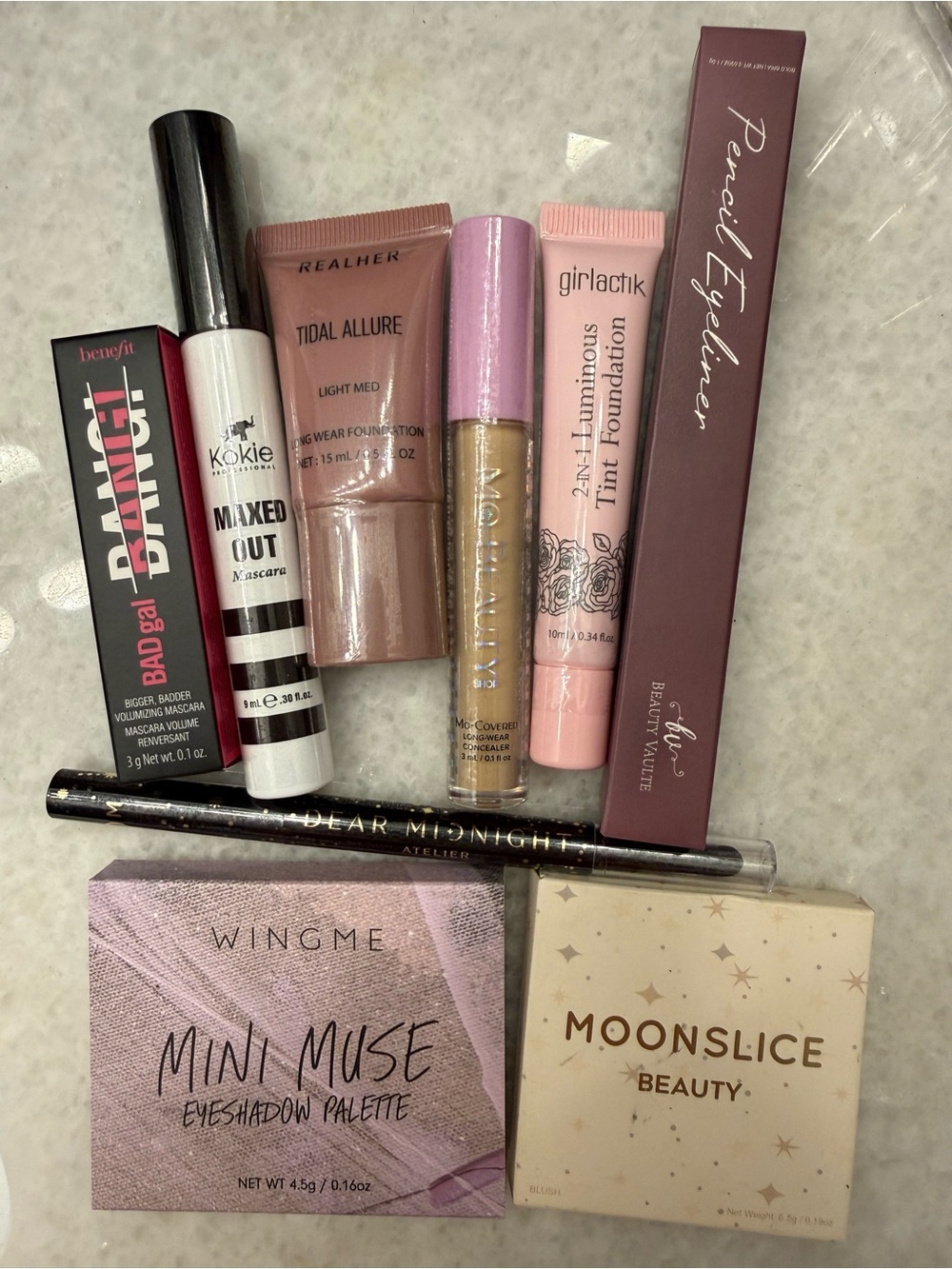 New Makeup Bundle Foundation Concealer Mascara Eyeshadow Blush 9 Pc